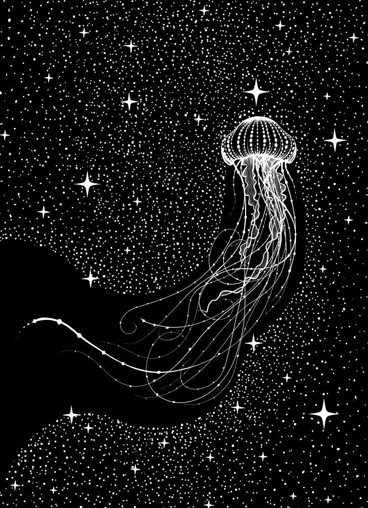 starry jellyfish (Black Version)