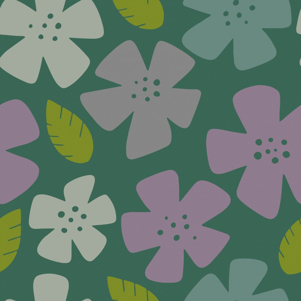 Happy Floral Green