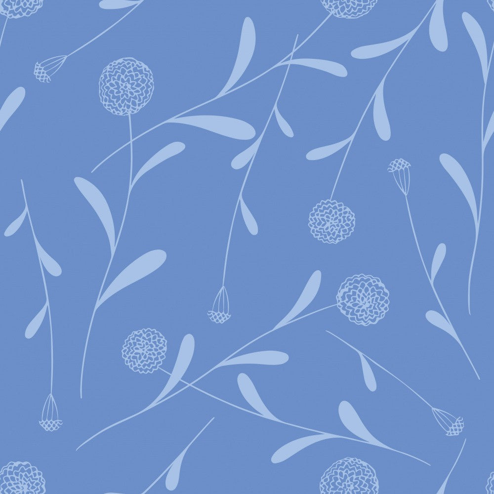 Pompom Silhouette Blue