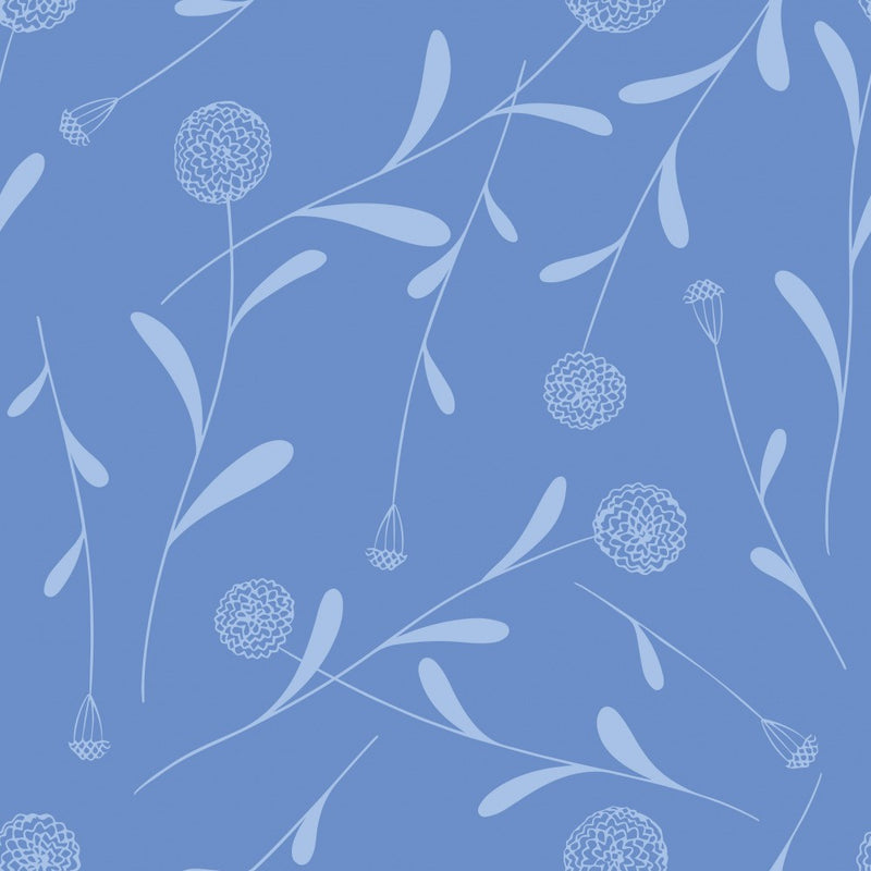 Pompom Silhouette Blue