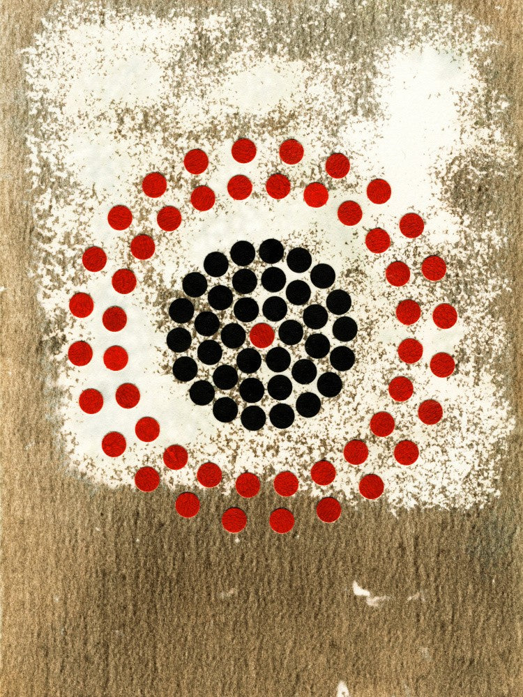 Central Black Dot Cluster