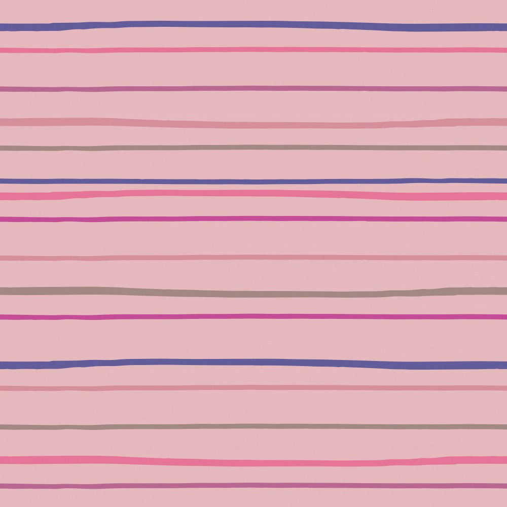 Irregular Stripes In Light Pink