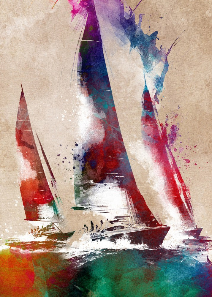 Sailing sport art 1