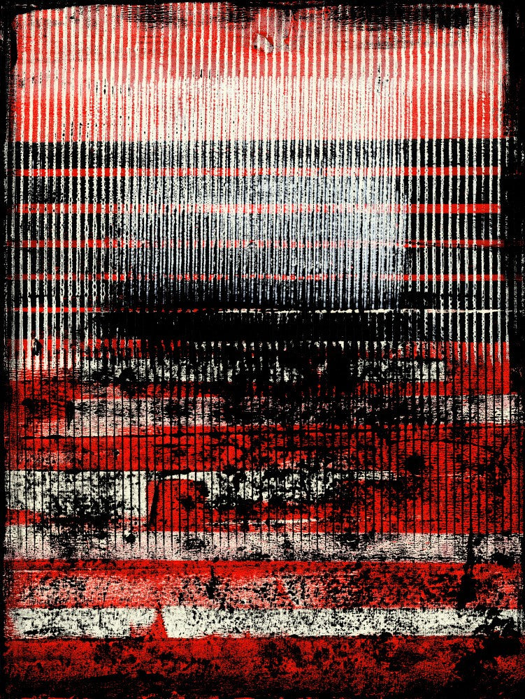 Monochromatic Lines Abstract Artwork