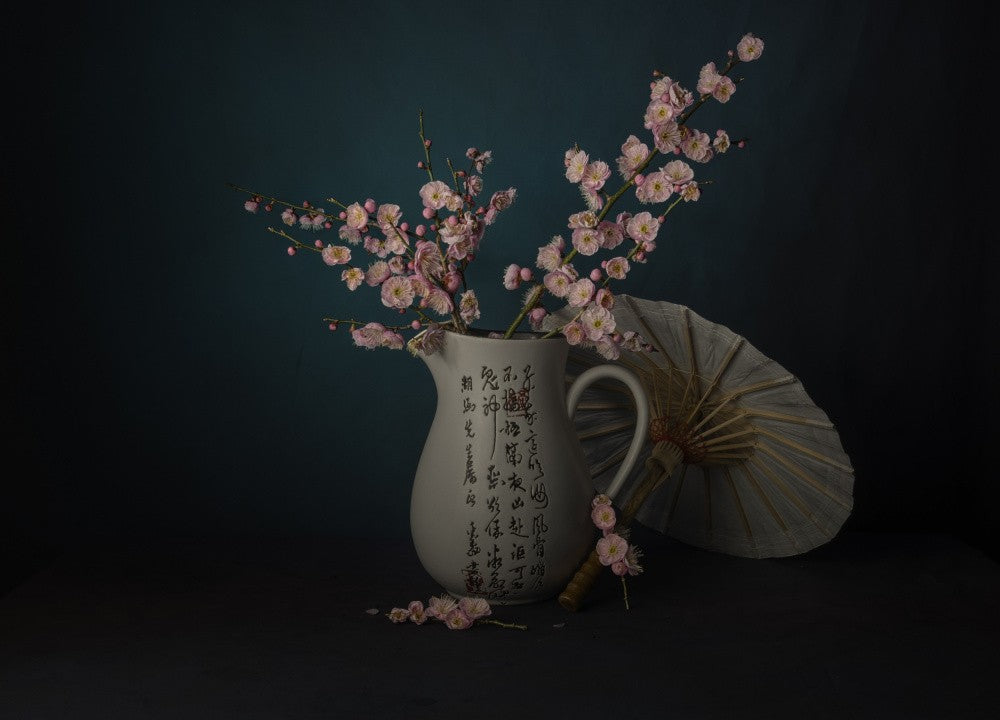 红梅如雨