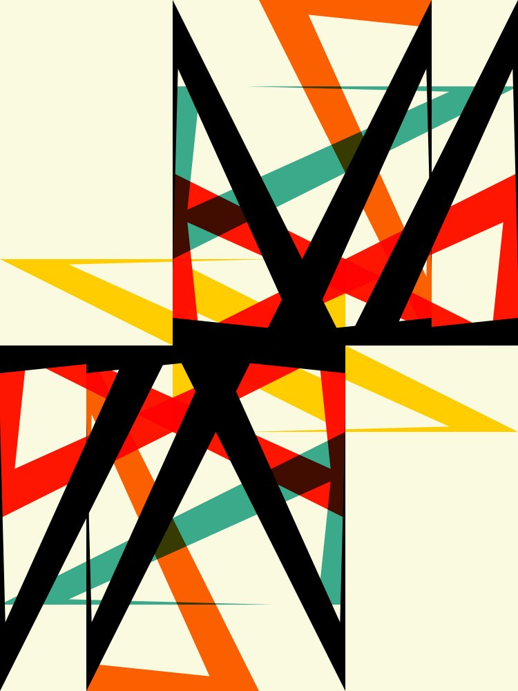 Colorful Intersecting Triangles and Lines