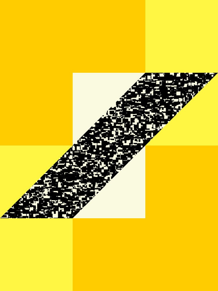 Vibrant Yellow Geometric Background