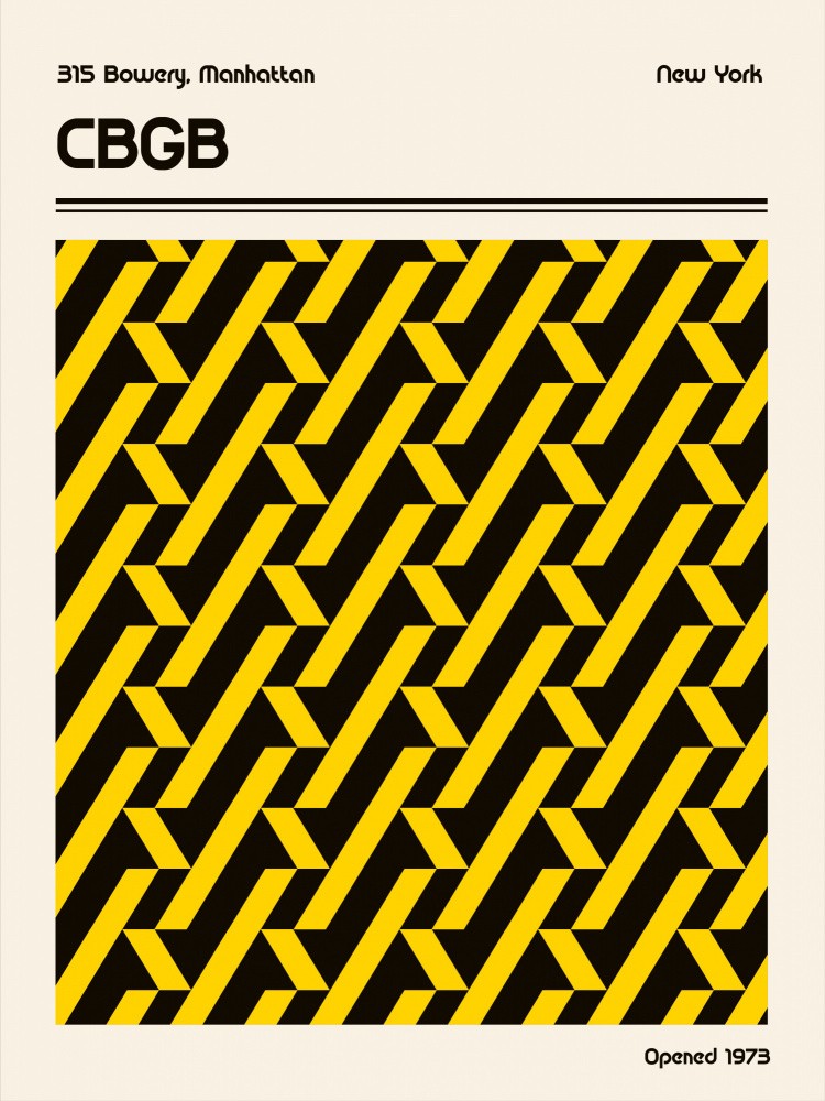 CBGB Venue Poster