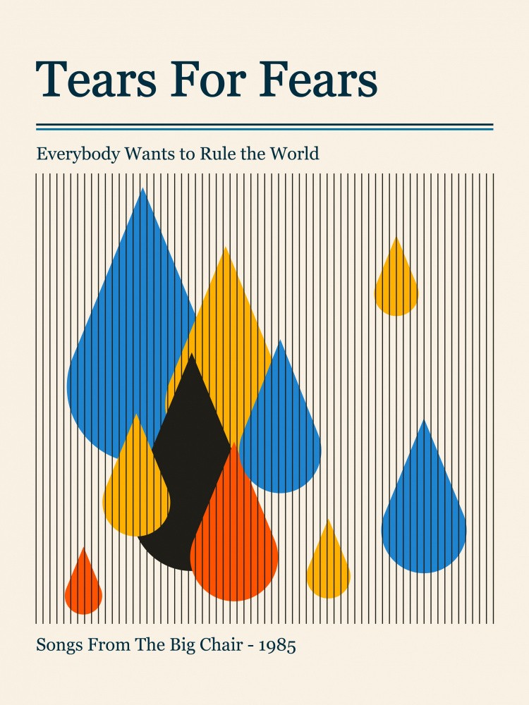 Tears for Fears Retro Gig Poster
