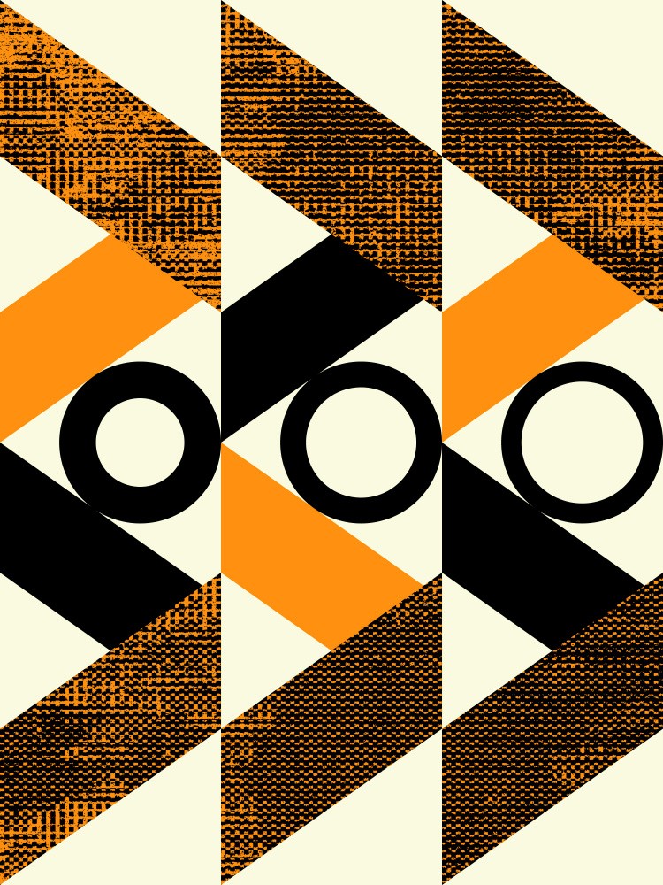 Geometric Pattern With Bold Colors