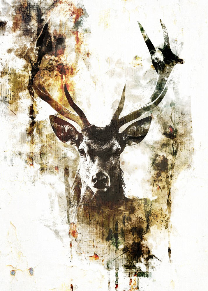 Deer Ink Illustration 01