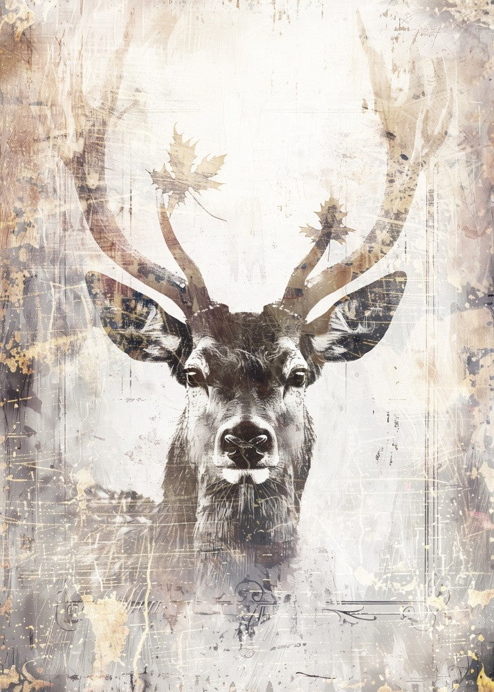 Deer Ink Illustration 04
