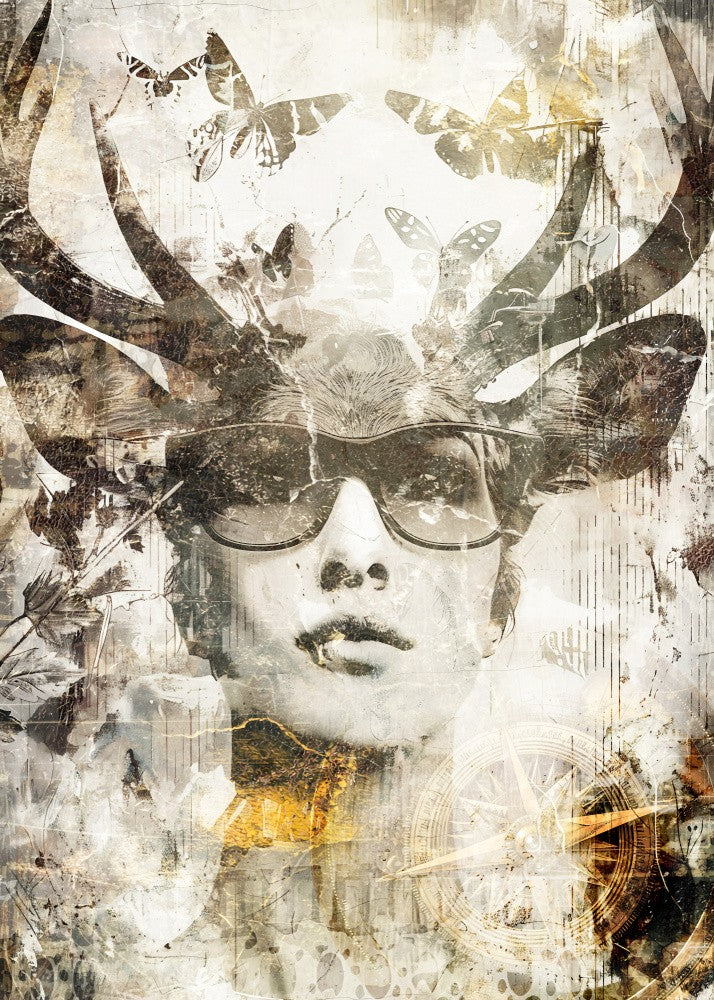 Deer Ink Illustration 06
