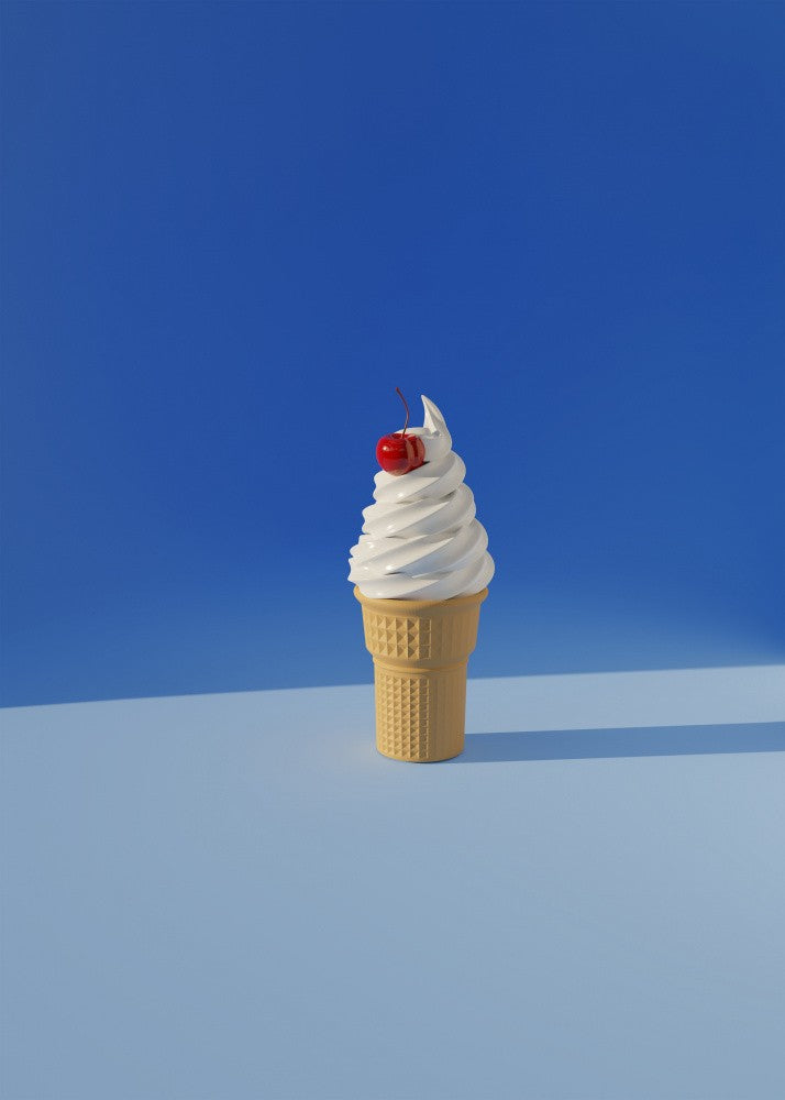 Cherry-Topped Ice Cream Cone