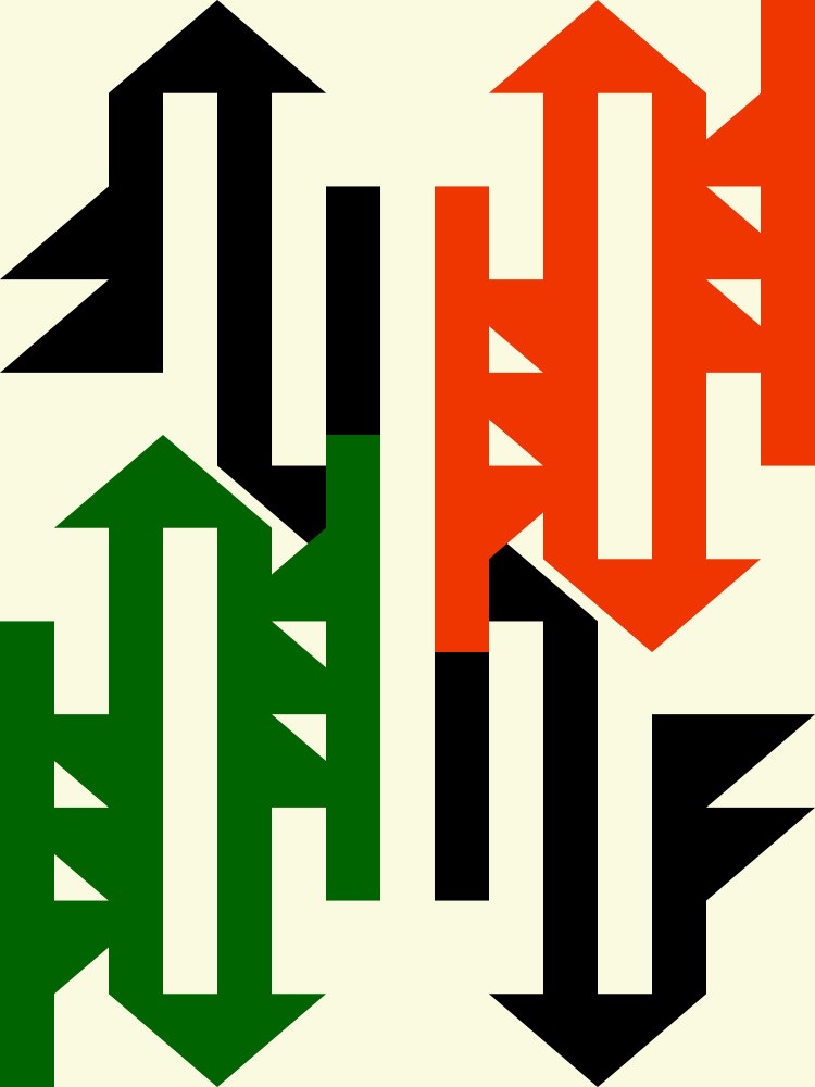 Geometric Arrows Dance