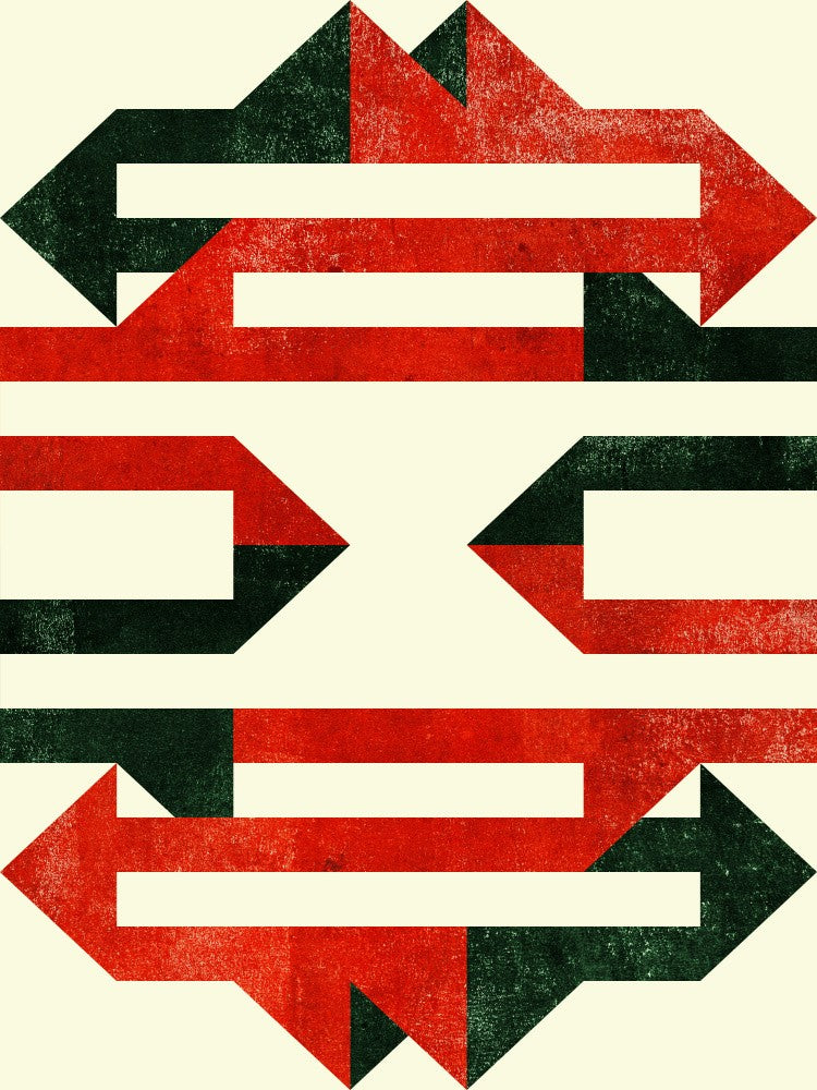 Abstract Design With Intertwined Shapes