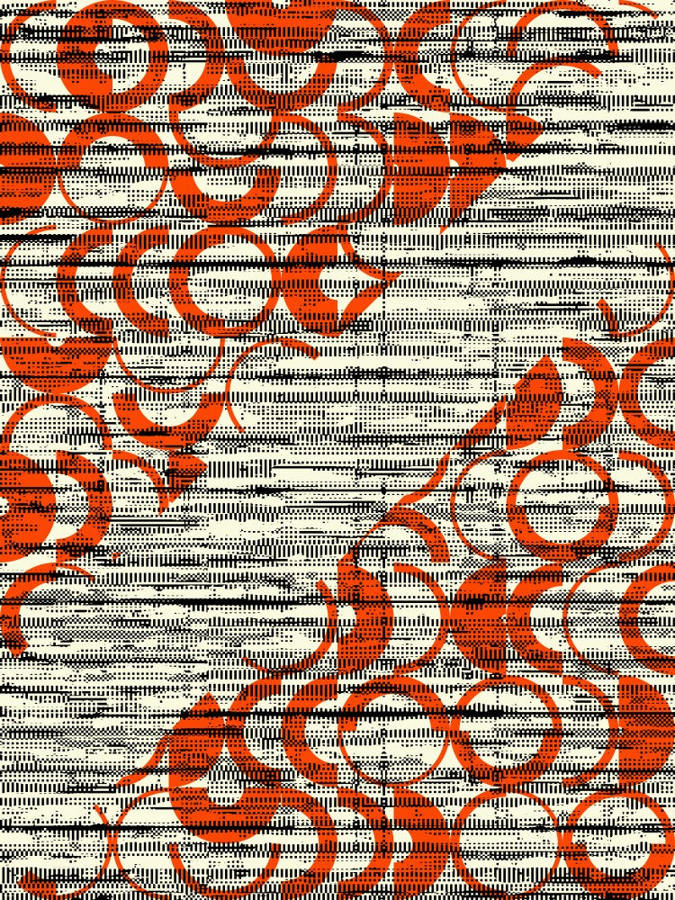 Overlapping Orange Circles
