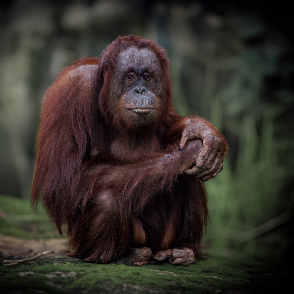 Orang-outan en pleine réflexion