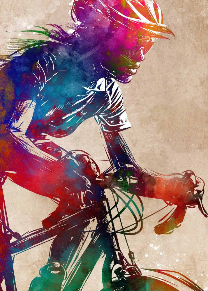 Sport cycling art