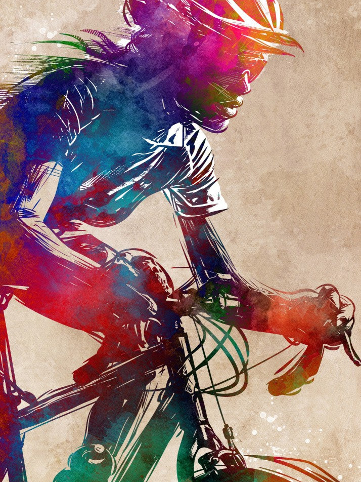 Sport cycling art