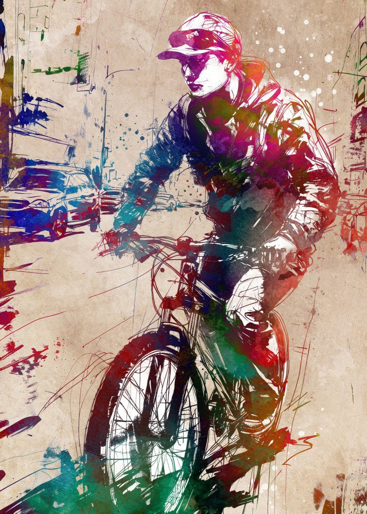 Sport cycling art