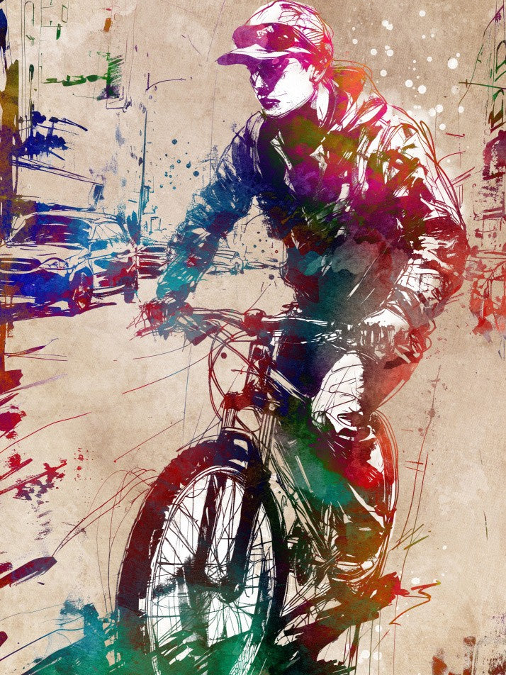 Sport cycling art
