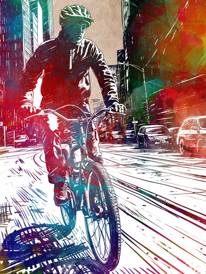 Sport cycling art