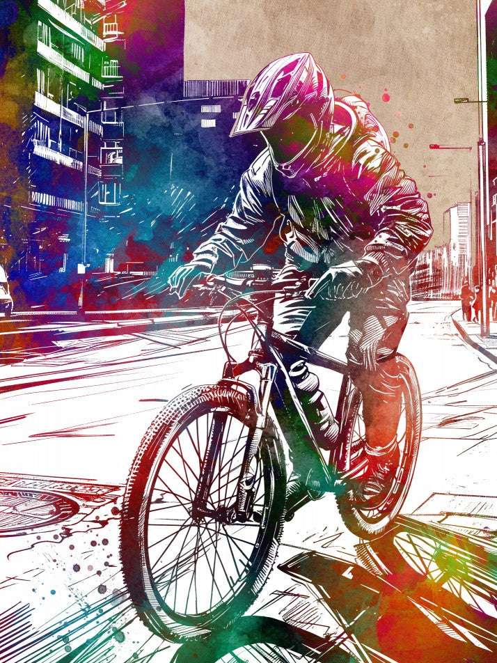 Sport cycling art