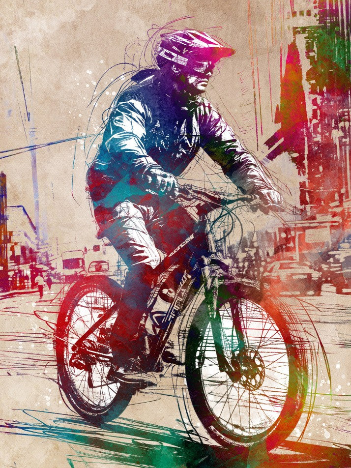 Sport cycling art