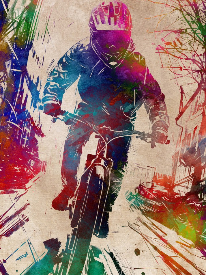 Sport cycling art