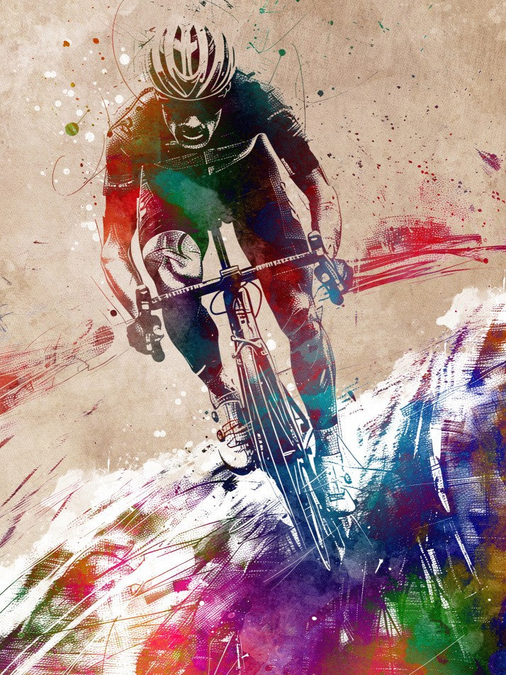 Sport cycling art