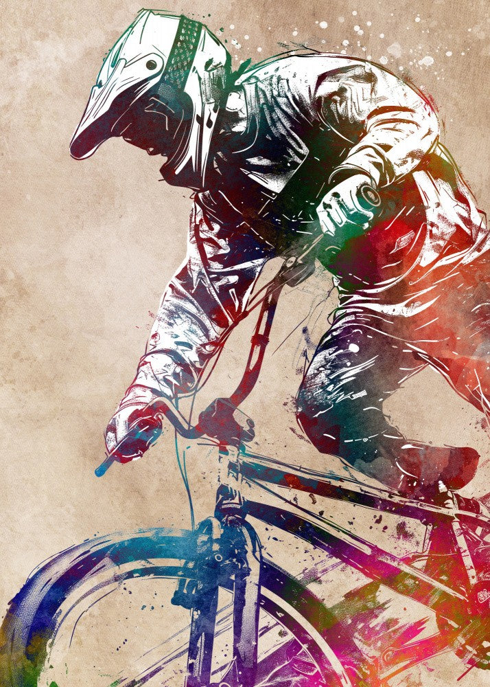 Sport cycling art