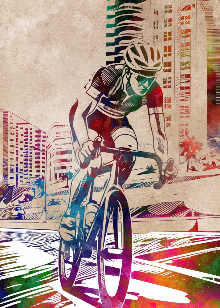 Sport cycling art