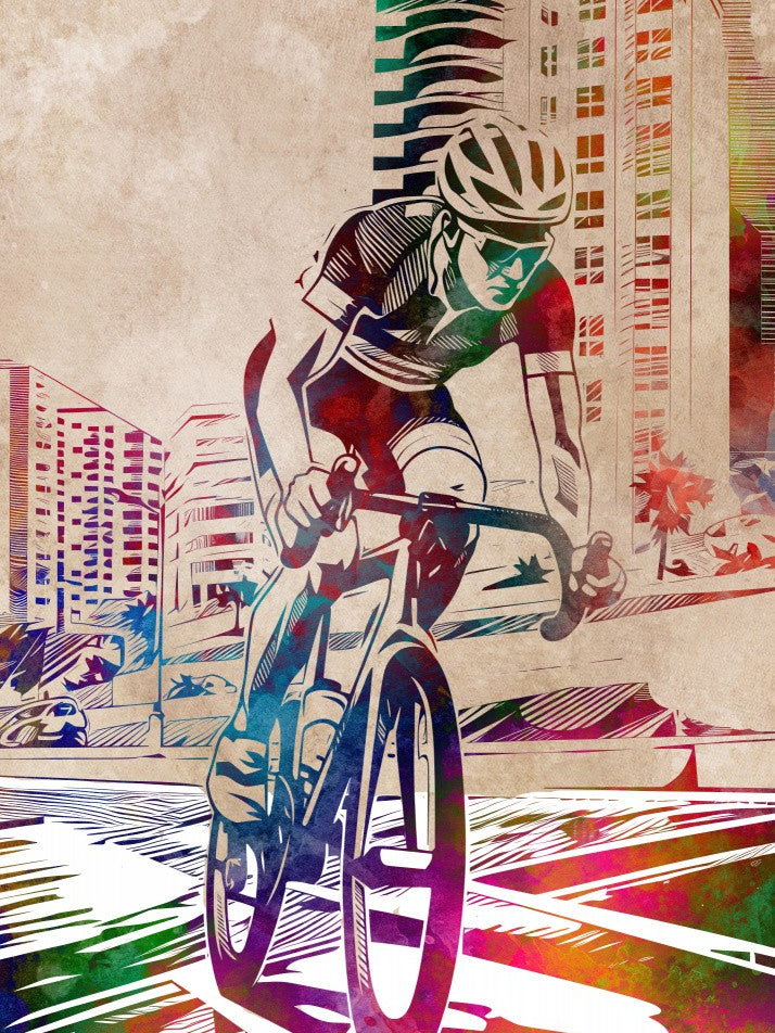 Sport cycling art