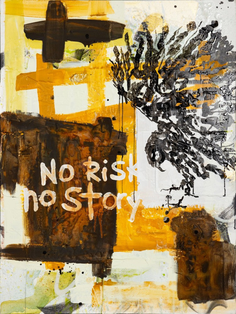 No Risk No Story Orange