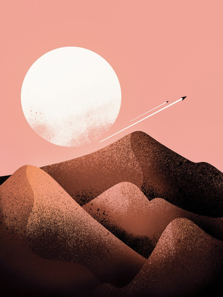 Peach fuzz dunes