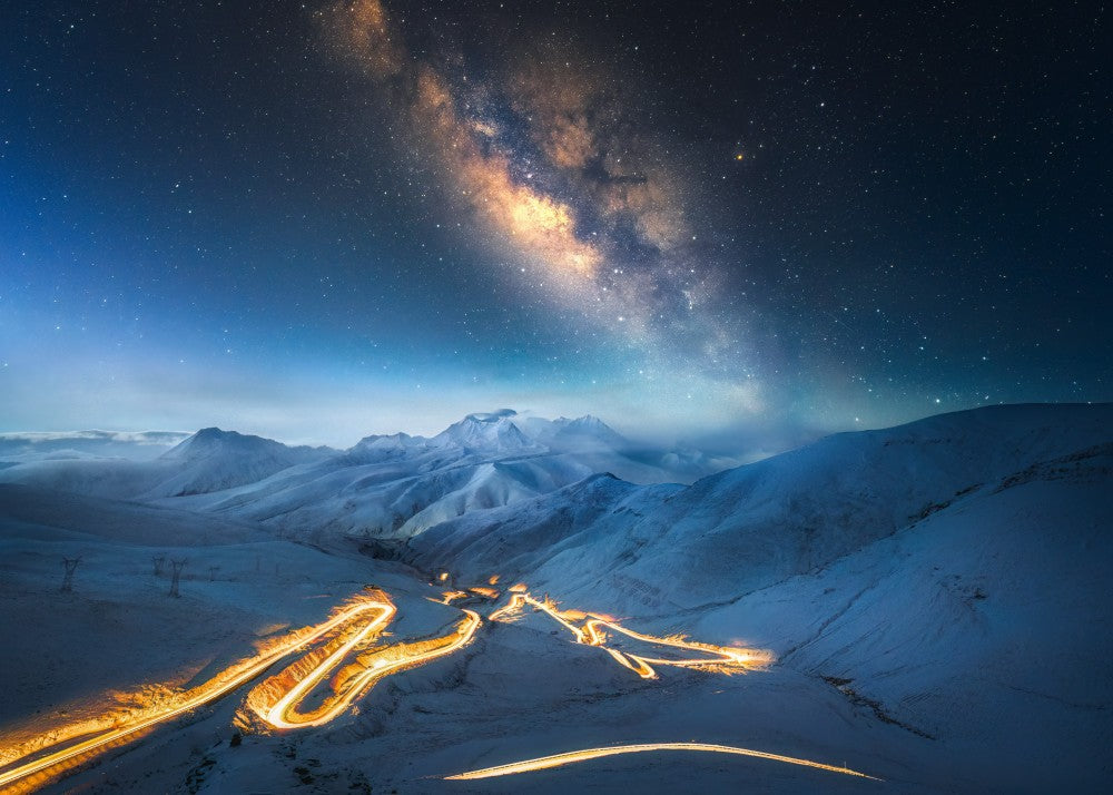 Under the Milky Way, the river flows endlessly