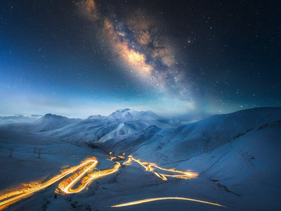 Under the Milky Way, the river flows endlessly