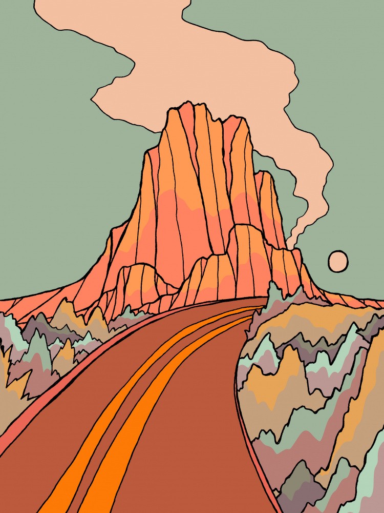 Road Past the Mountain