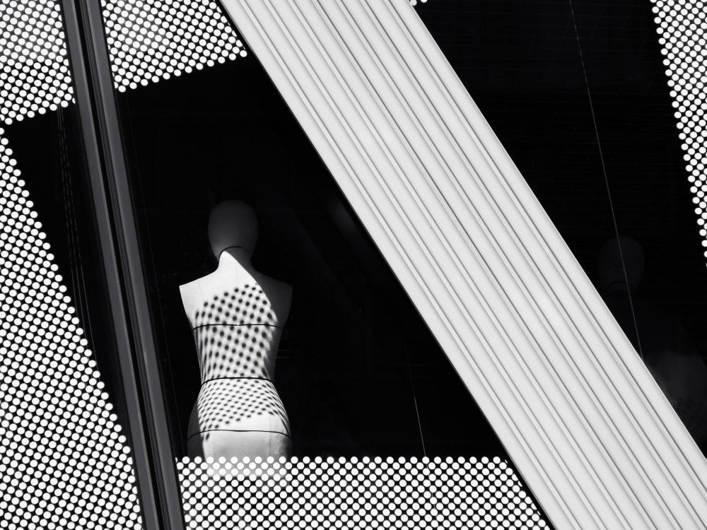 Polka dot dress.