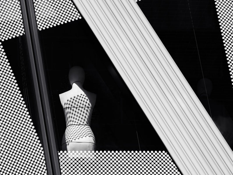 Polka dot dress.