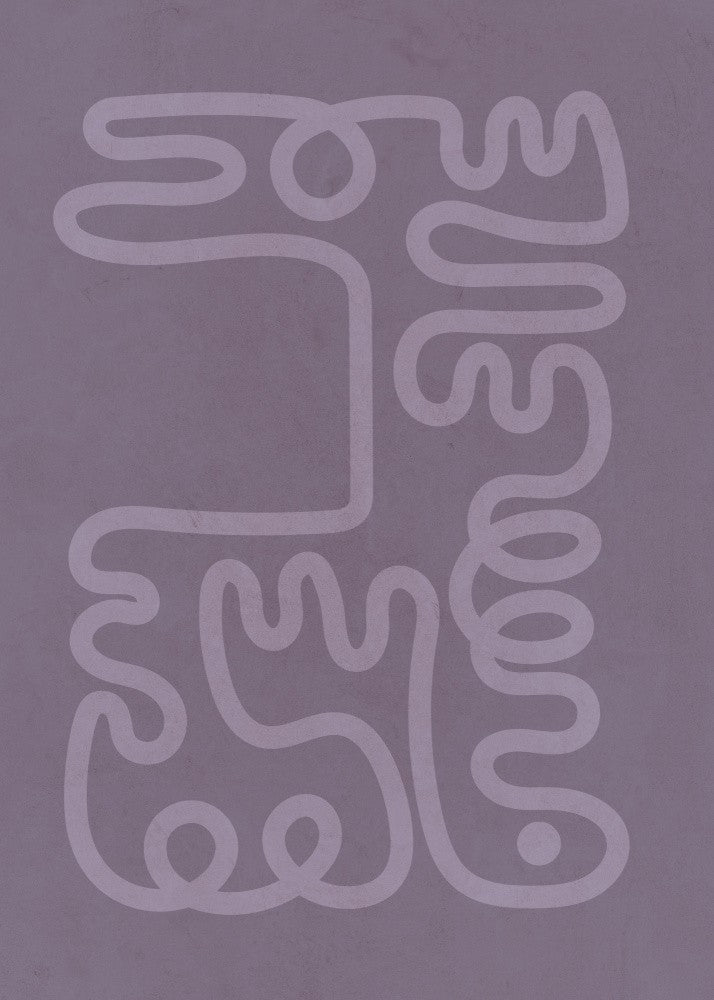 The purple Curl Poster