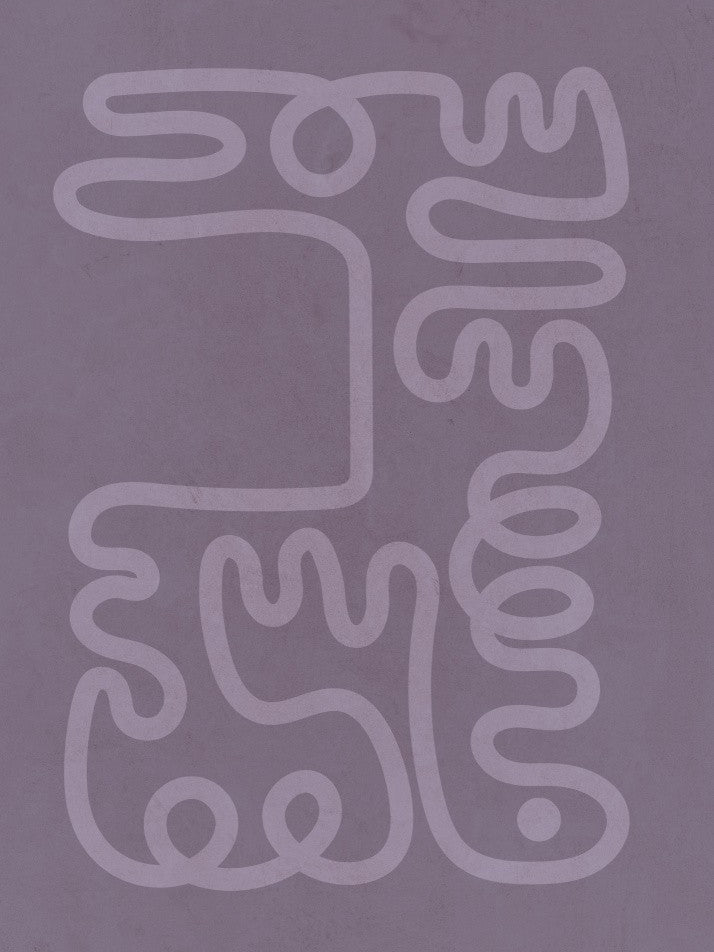 The purple Curl Poster