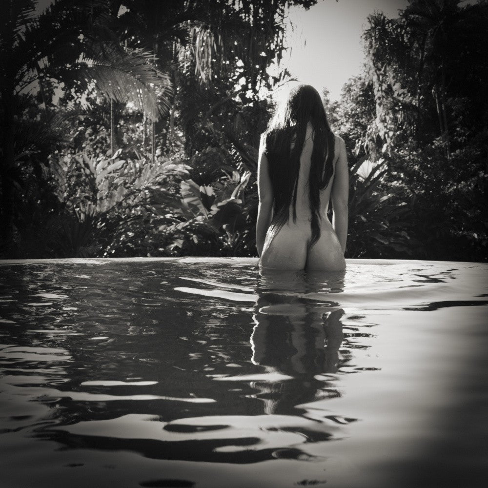 From the pool