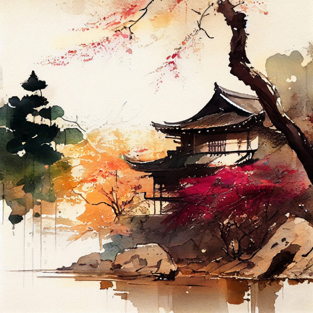 Japan World Watercolor Painting (1)