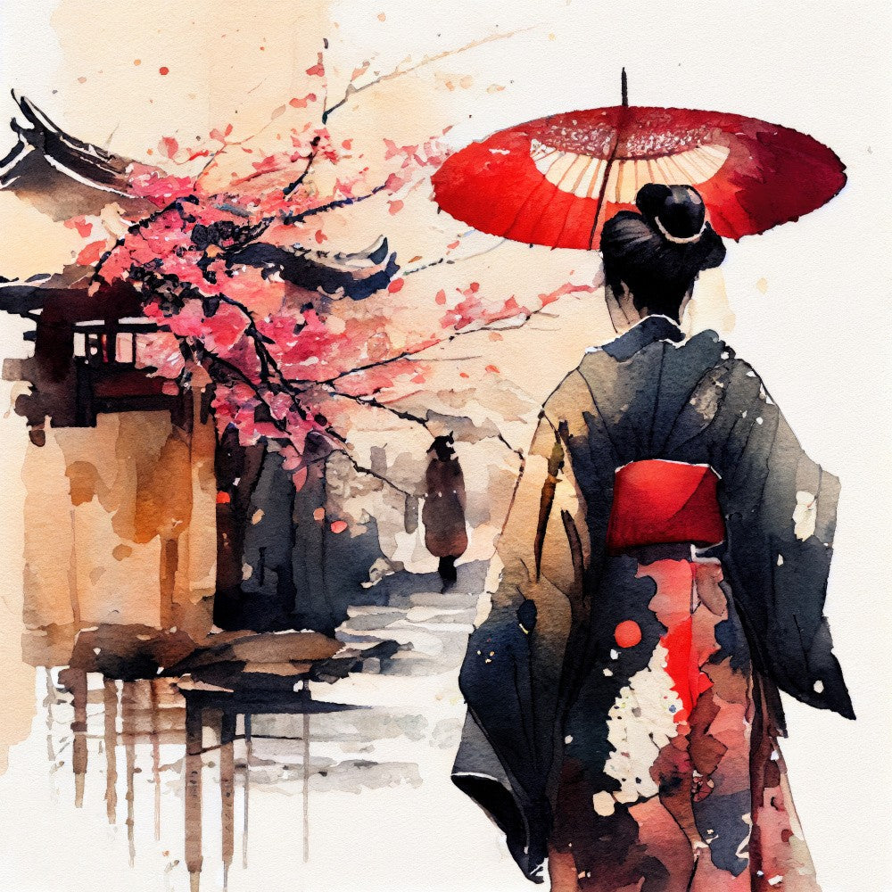 Japan World Watercolor Painting (9)