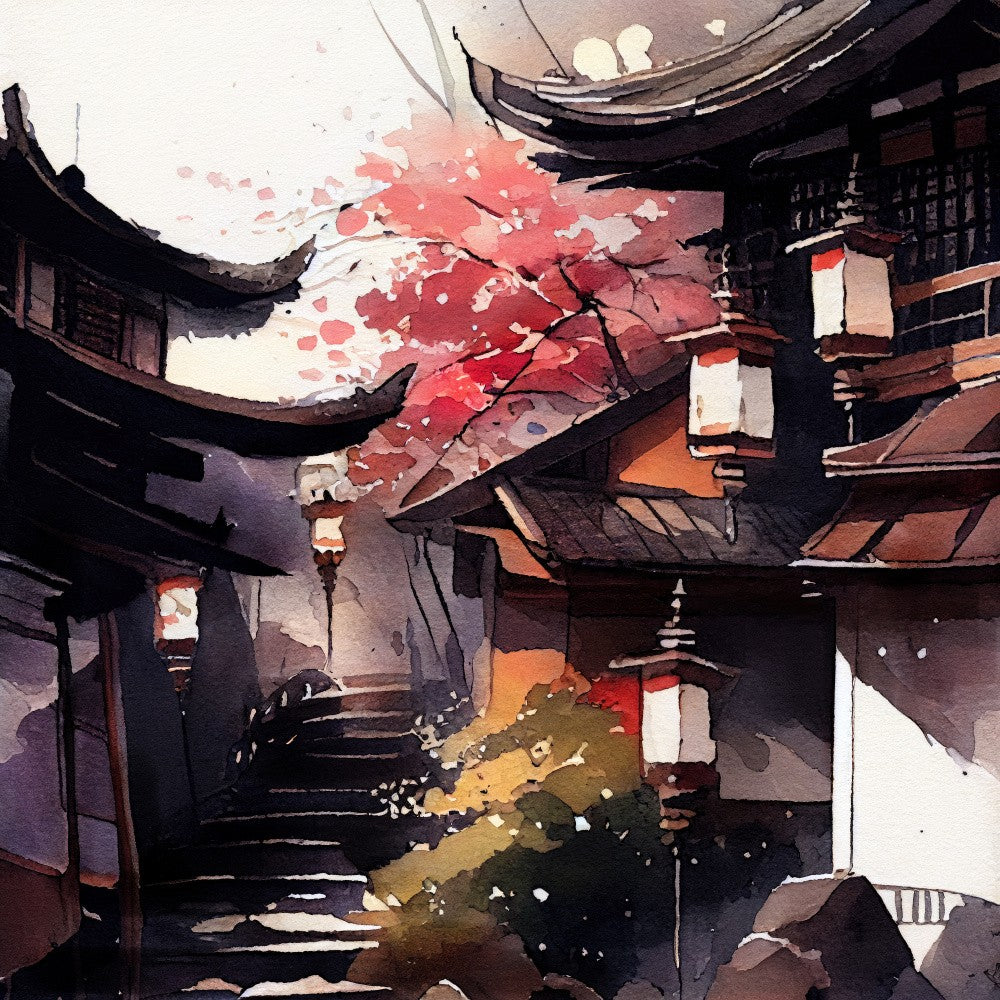 Japan World Watercolor Painting (11)