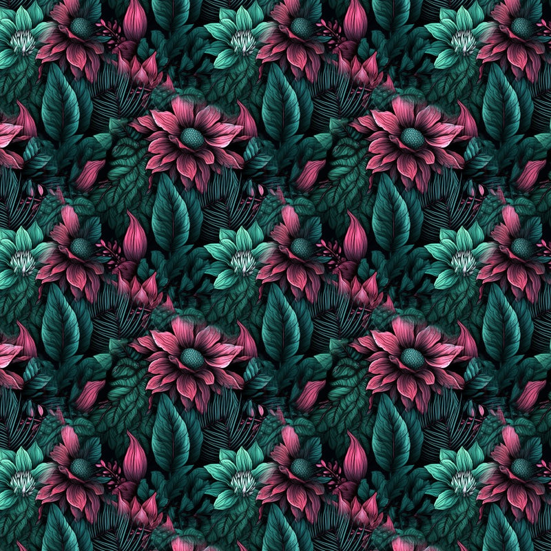 Pattern 4 pink flowers