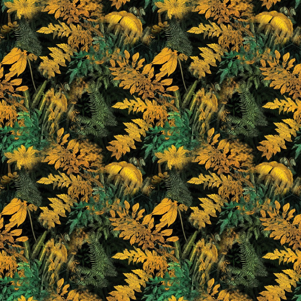 Pattern 10 leaves and flora