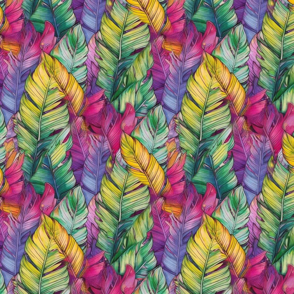 Pattern 13 colors feathers